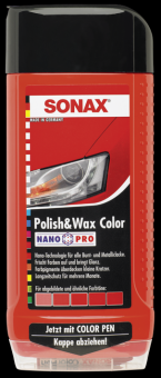 SONAX Polish & Wax Color NanoPro rot 