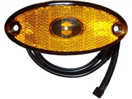 LED Seitenmarkierungsleuchte FLATPOINT II 12 Volt, Flachkabel 0,5m 