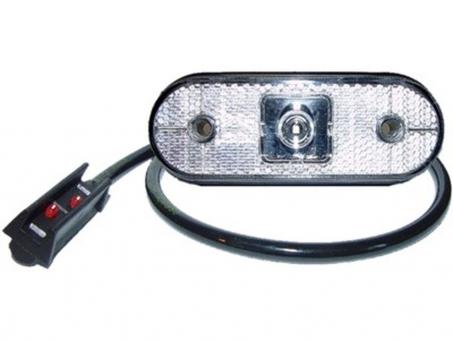 LED Begrenzungsleuchte UNIPOINT Kabel 0,5m, mit Rückstrahler 