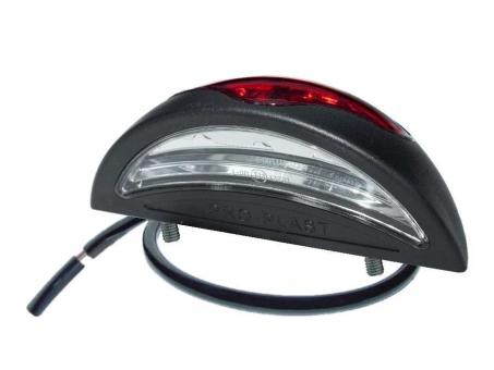 LED Schluss-Kennzeichenleuchte PRO-REG 24 Volt, Schluss-Kennzeichenleuchte, Kabel 0,5m, Befestigungsbolzen 