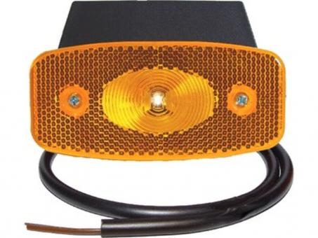 LED Seitenmarkierungsleuchte 12 Volt, 90°-Kabelanschluss, Winkelhalter 