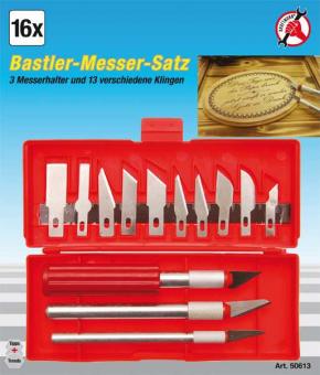 Bastlermesser-Satz, 16-tlg.  