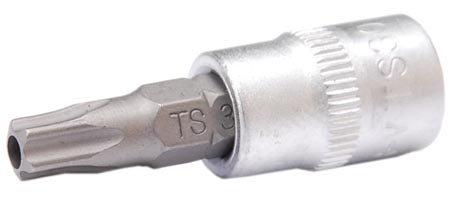 Bit-Einsatz, TS-Profil mit Bohrung, 6,3 (1/4), TS27x38 mm 