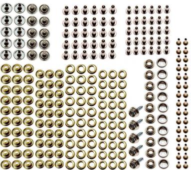 Ösen-Druckknopfsortiment für BGS 572, 195-tlg. 