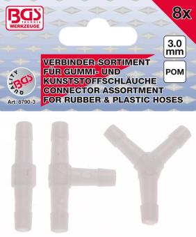 Schlauchverbinder-Sortiment, 3 mm 