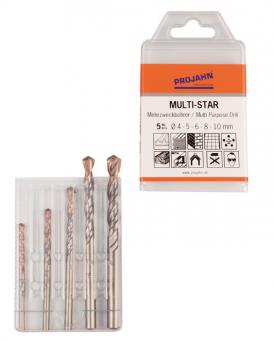 Multi-Star Satz 5-tlg. 4, 5, 6, 8, 10 mm 