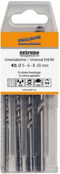 Extreme Fliesenbohrerset 4-tlg., Durchmesser 5, 6, 8, 10 mm 