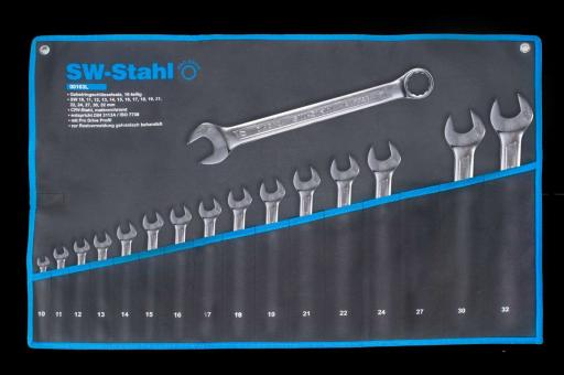 Gabelringschlüssel- satz, gerade, 16 teilig, 10 - 32 mm 