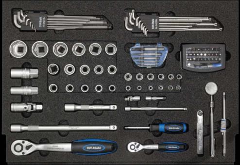 Werkstattwagen- sortiment Ratsche+Einsätze 